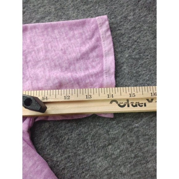 Seven 7 Top Womens Sz Small Open Exposed Shoulder Blouse Scoop Neck Shirt Purple - Picture 12 of 12